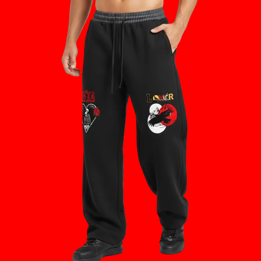 Plaid Waistband Barrel Sweatpants