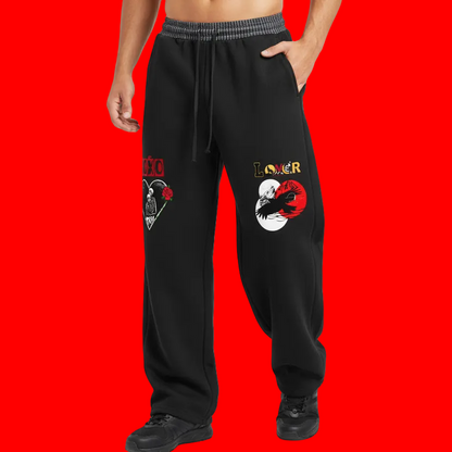 Plaid Waistband Barrel Sweatpants