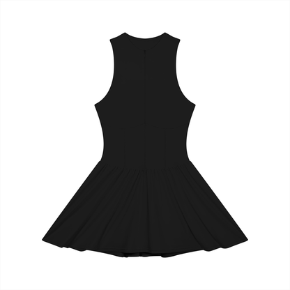 Women’s Ruched Sleeveless Full-Zip Summer  Dress