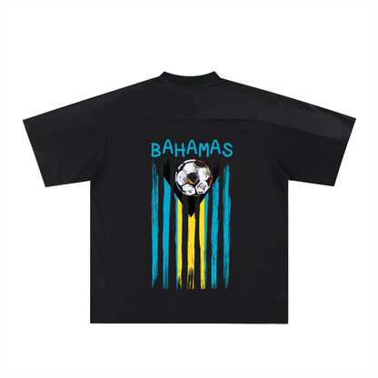 Bahamas Oversized Mesh V-Neck Soccer Jersey