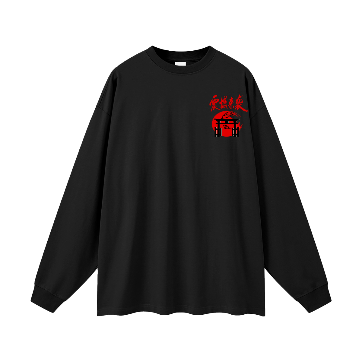 Colorful Dragon Themed Oversized Unisex Long Sleeve UnisexT-Shirt
