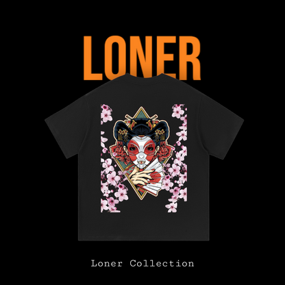 Geisha Geometric Graphic Essential Cotton Unisex T-Shirt