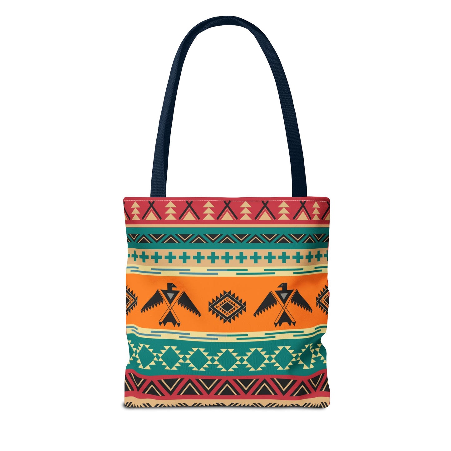 Southwestern Pattern Tote Bag - Native-Inspired Aztec Eagle Print