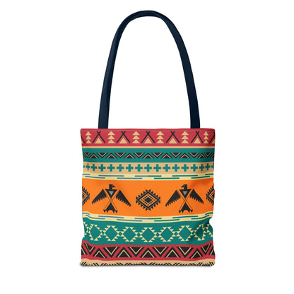 Southwestern Pattern Tote Bag - Native-Inspired Aztec Eagle Print