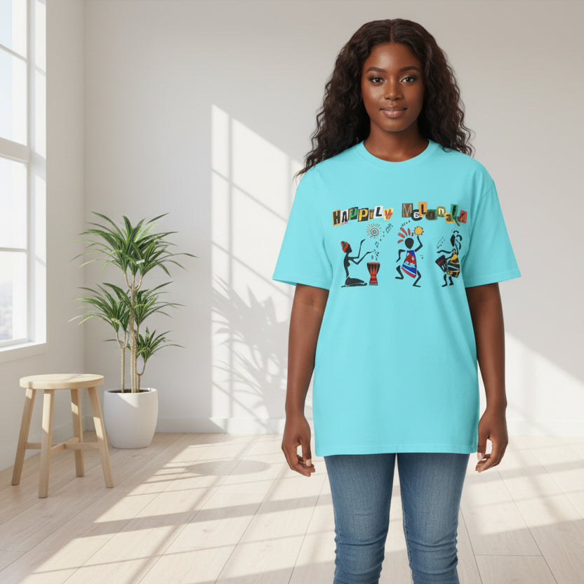 Handcrafted Afro Music Graphic Unisex T-shirt, Music Lover Tee, Ethnic Graphic Shirt