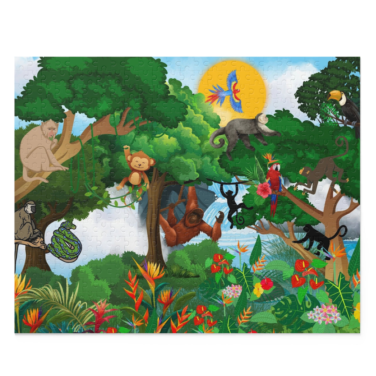Nature-Themed Puzzle (120/252/500-Piece) – Fun for All Ages! Printify