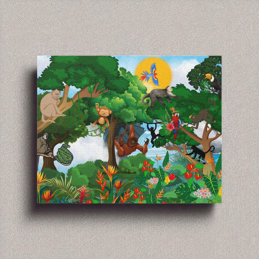 Nature-Themed Puzzle (120/252/500-Piece) – Fun for All Ages! Printify