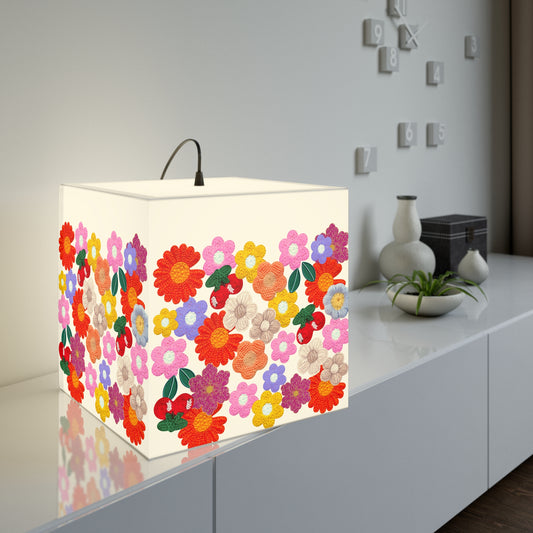 Floral Cube Lamp — Colorful Daisy Light Cube for Bedroom & Nursery