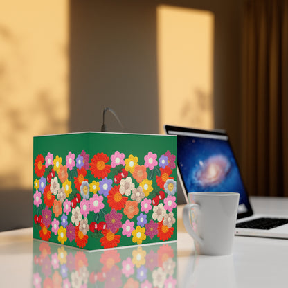 Floral Cube Lamp — Colorful Daisy Light Cube for Bedroom & Nursery