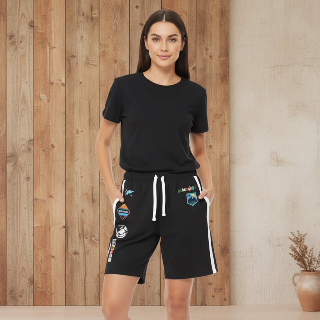 Unisex Adventure-Inspired Athletic Shorts, Casual Gym Wear, Perfect for Summer Activities Printify