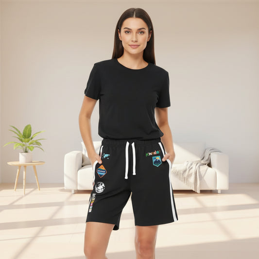 Unisex Adventure-Inspired Athletic Shorts, Casual Gym Wear, Perfect for Summer Activities