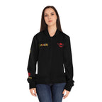 Skull Flames "Loner" Women's Bomber Jacket — Gothic Punk Graphic Outerwear Printify