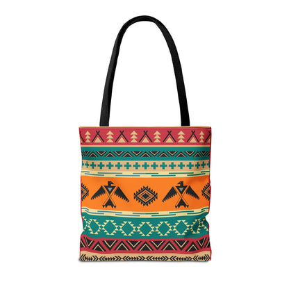 Southwestern Pattern Tote Bag - Native-Inspired Aztec Eagle Print