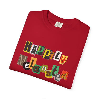 Handcrafted Jamaican Flag Art Graphic Tee, Unisex Garment-Dyed T-shirt