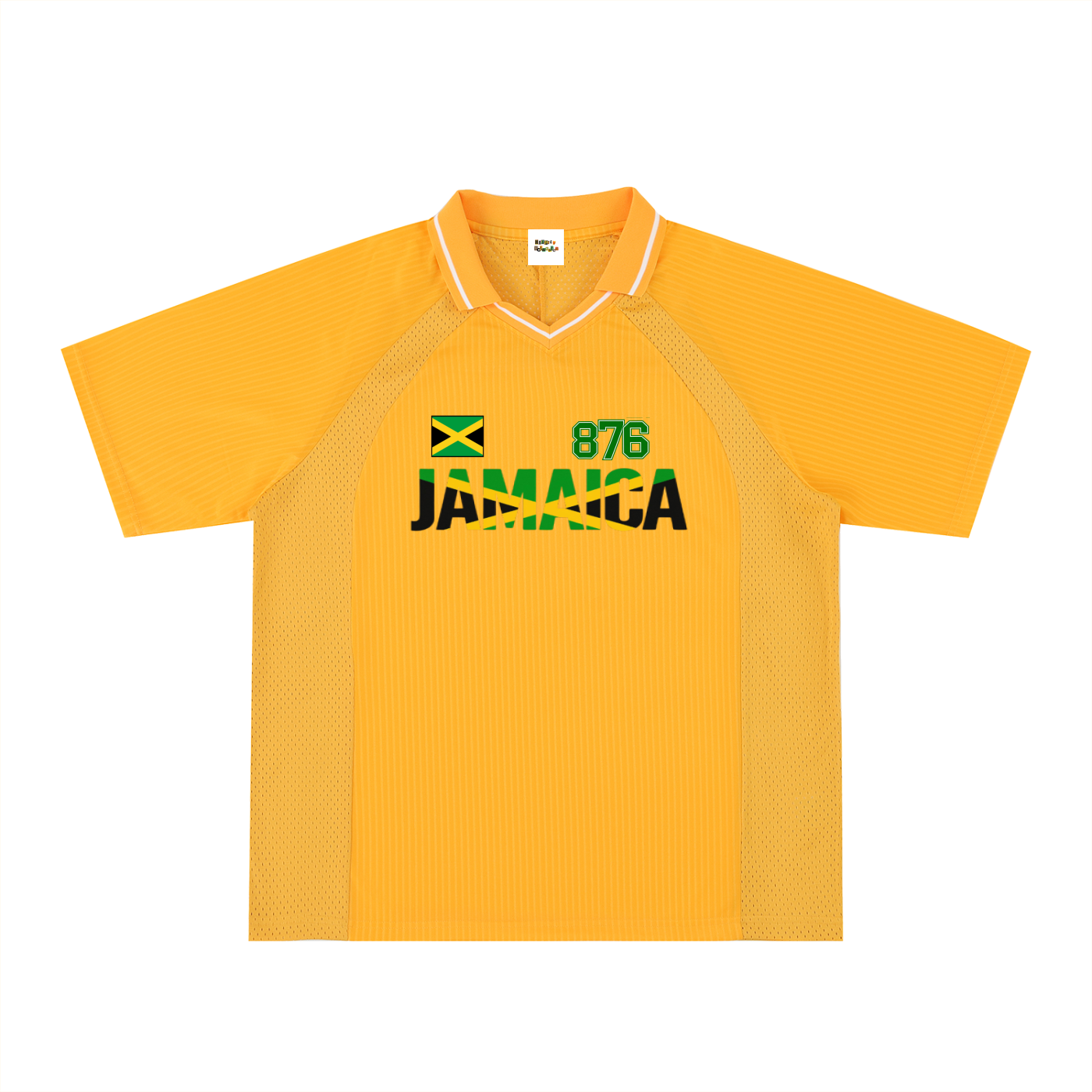 Jamaican Pride Themed Graphic V-Neck Unisex Soccer Jersey
