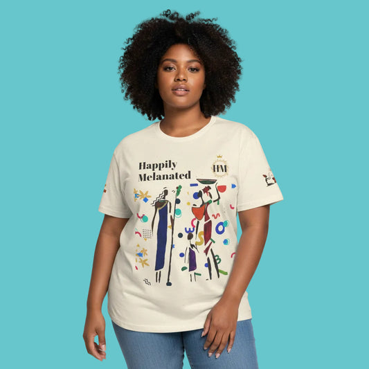 Ethnic Family Doodle Unisex Tee, Handcrafted Tshirt, Unique Family Shirt, Cultural Graphic Teee