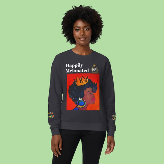 Afrocentric Graphic Sweatshirt - Black Art Unisex Lightweight Crewneck