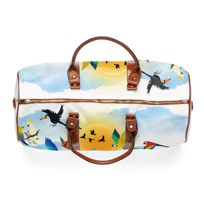 Vibrant Tropical Waterproof Travel Bag - Perfect for Adventurers and Getaways