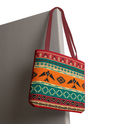 Southwestern Pattern Tote Bag - Native-Inspired Aztec Eagle Print
