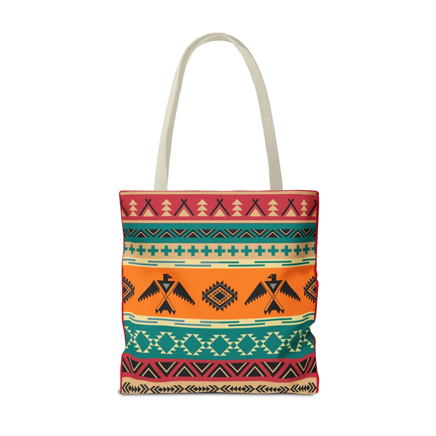 Southwestern Pattern Tote Bag - Native-Inspired Aztec Eagle Print