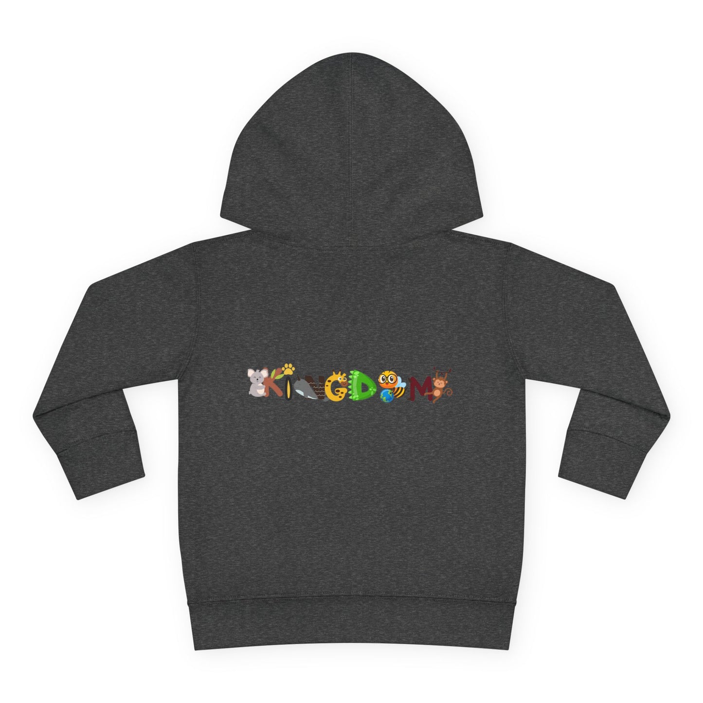 Elephant & Floral Night Sky Toddler Hoodie, Wildlife Theme Pullover Fleece
