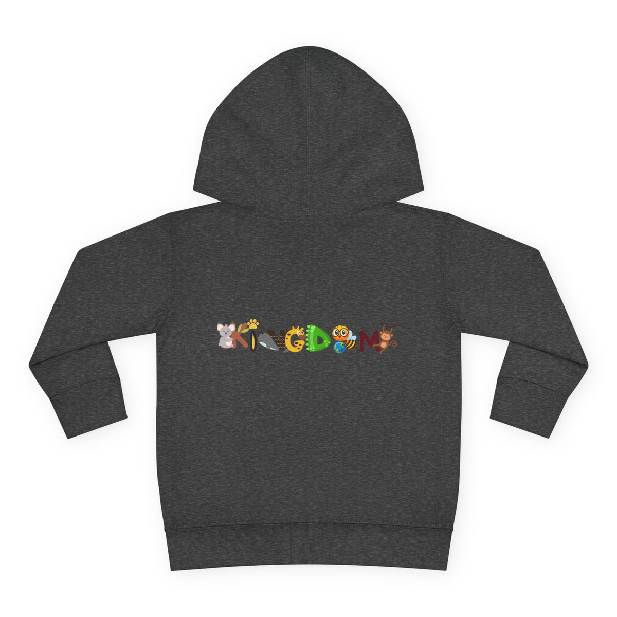 Elephant & Floral Night Sky Toddler Hoodie, Wildlife Theme Pullover Fleece Printify