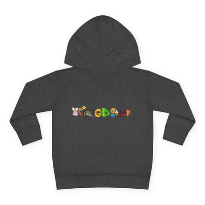 Elephant & Floral Night Sky Toddler Hoodie, Wildlife Theme Pullover Fleece