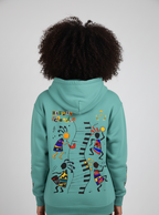 Afro Music Cartoon Unisex Oversize Fleeced Hoodie ODMPOD