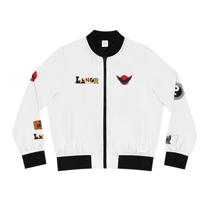 Gothic Jacket, Graphic Women's Bomber Jacket, 3D Hand Art, Fashionable Lightweight Jacket