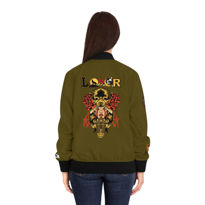 Wolf Themed Women's Illusion Art Graphic Outerwear, Wild Animal Print Coat, Unique Jacket for Her, Statement Clothing