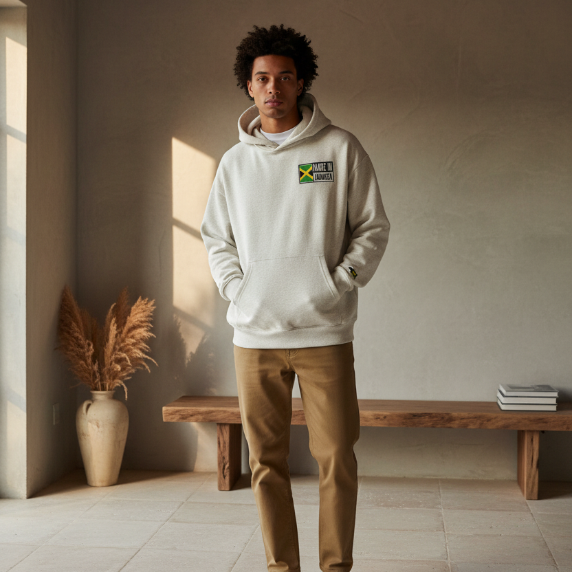 Jamaica Pride Art Graphic Essential Heavyweight Unisex Hoodie