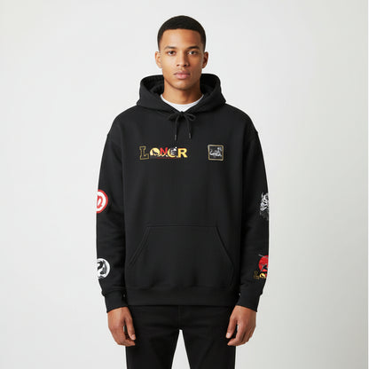 Samurai Menpo Art Hoodie, Japanese Ninja Graphic Unisex Sweatshirt, Warrior Theme Pullover