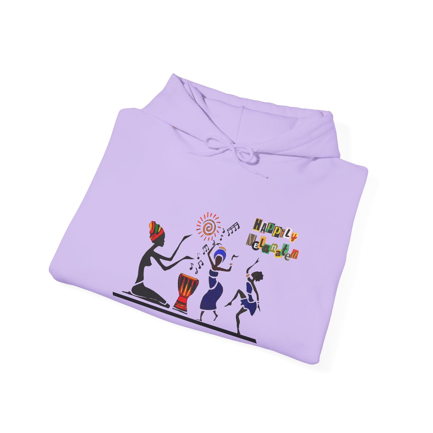 Ethnic Streetwear Unisex Heavy Blend, Hand-Drawn Tribal Music Art, Daily Wear
