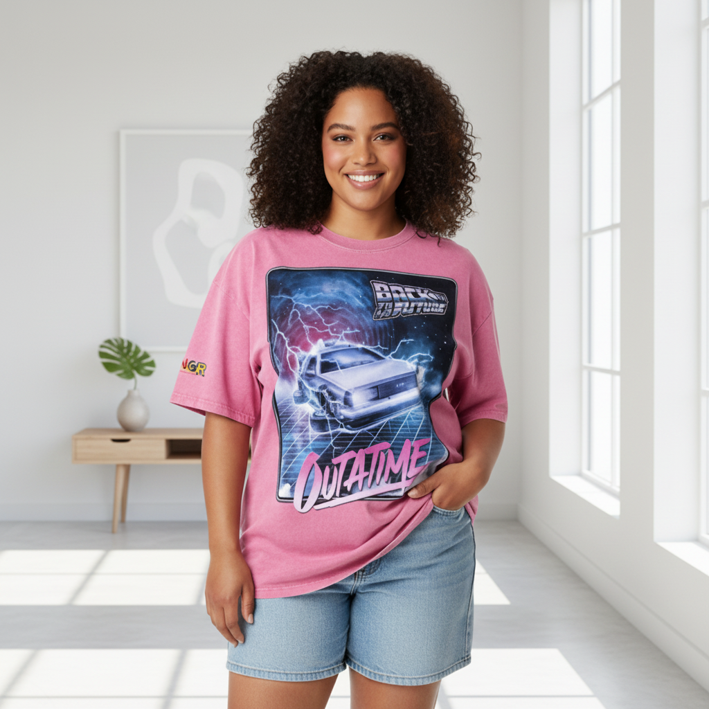 Emo Unisex Graphic Snow Washed Oversized Cotton T-Shirt