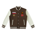 Football Fan Graphic Unisex Two-Tone Fleeced Varsity Jacket