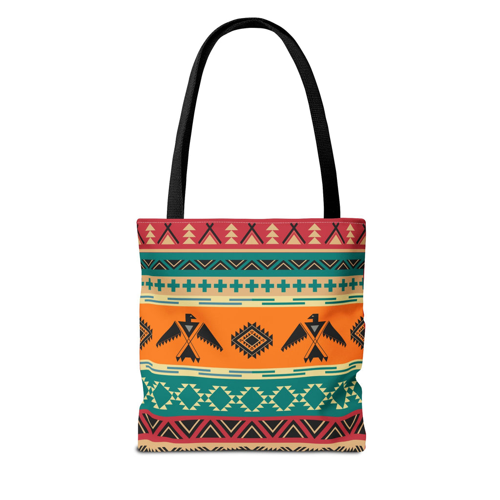 Southwestern Pattern Tote Bag - Native-Inspired Aztec Eagle Print Printify