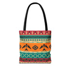 Southwestern Pattern Tote Bag - Native-Inspired Aztec Eagle Print Printify