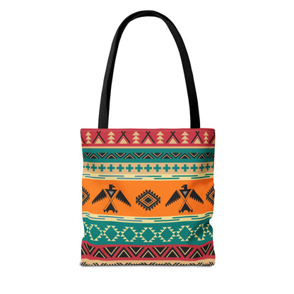 Southwestern Pattern Tote Bag - Native-Inspired Aztec Eagle Print