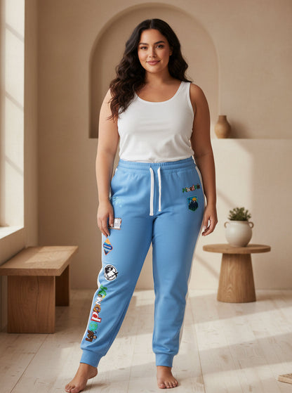 Travel-Themed Graphic Athletic Joggers, Unisex Performance Pants Printify