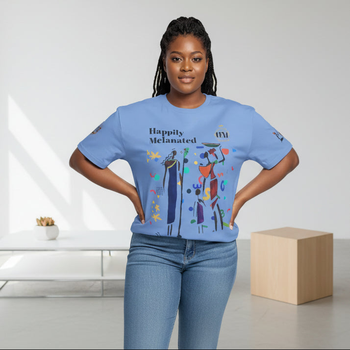 Ethnic Family Doodle Unisex Tee, Handcrafted Tshirt, Unique Family Shirt, Cultural Graphic Teee Printify