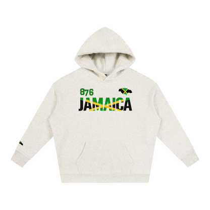 Jamaican Pride and Flag Themed Graphic Fleeced Unisex Hoodie