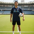 Unisex V-Neck Soccer Jersey featuring Graphic Argentina-inspired Flag Art