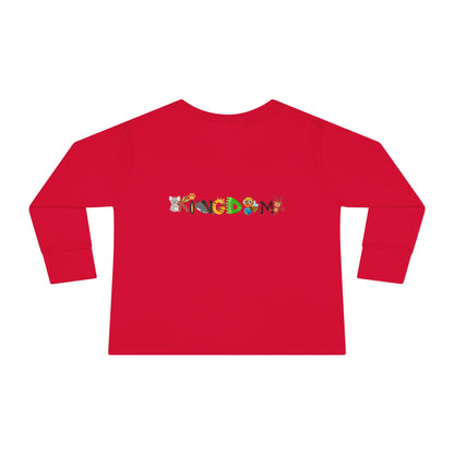 Graphic Penguin Toddler Long Sleeve Tee - Cute Animal Print Shirt for Kids, Winter Theme