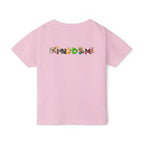 Toddler T‑Shirt — "Kingdom" Jungle Animals Design (Colorful Birds & Sunshine) Printify