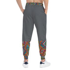 Unisex Athletic Joggers featuring Afro Music Cartoon Art, African Dance-Inspired Sweatpants Printify