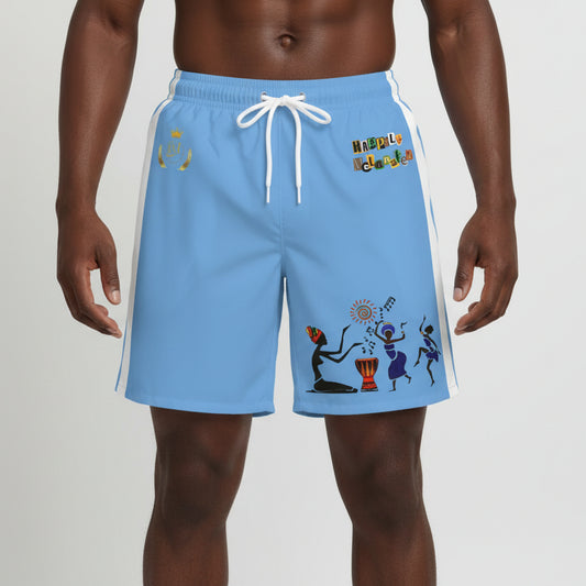 Cultural Dance Men's Jogger Shorts - Happily Celebrating Heritage