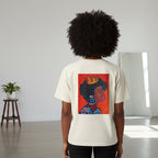 Crowned Black Woman Art Graphic T-Shirt, Afrocentric Women's Boxy Tee Printify