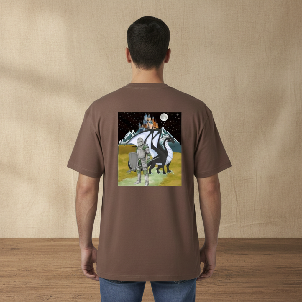 Medieval Themed Tee, Knights and Dragon Fans, Unisex Graphic T-shirt ODMPOD