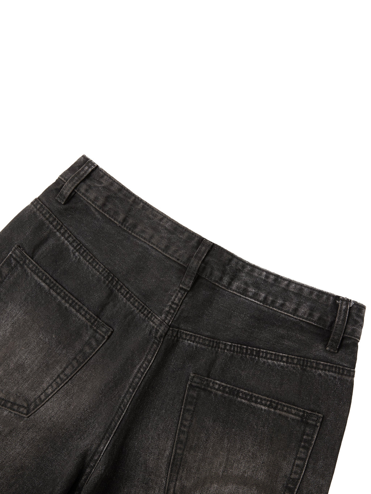 Men's Heavyweight Denim Jeans Featuring Tiger Graphic Art and Washed Finish ODMPOD