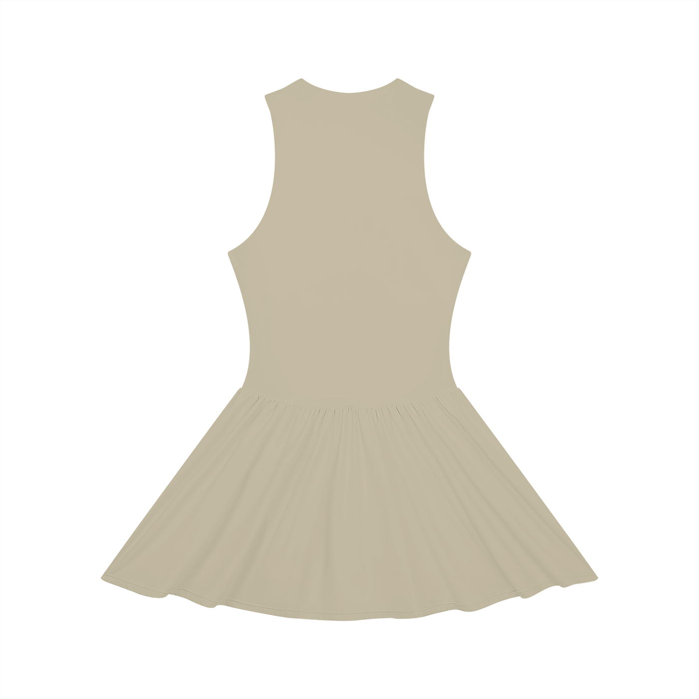 Women’s Ruched Sleeveless Full-Zip Summer  Dress